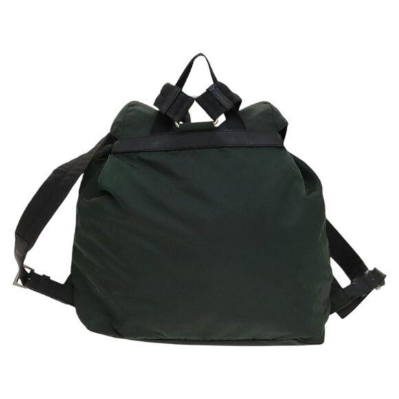 PRADA Backpack Nylon Green Silver Auth - Picture 3 of 15